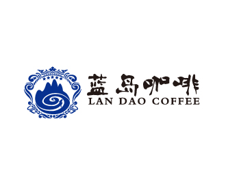 藍(lán)島咖啡logo設(shè)計