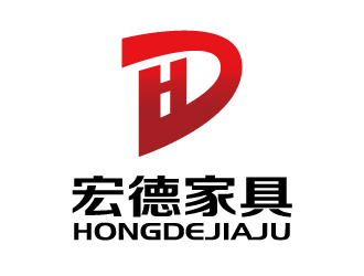 張俊的宏德家具家居圖標(biāo)logo設(shè)計