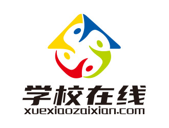 向正軍的學校在線logo設(shè)計