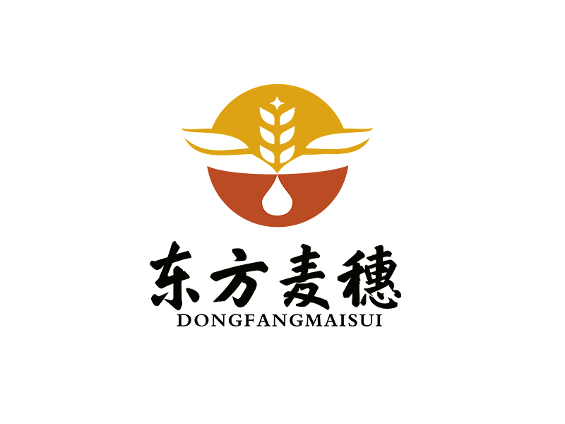 李杰的白酒品牌，東方麥穗logo設(shè)計(jì)
