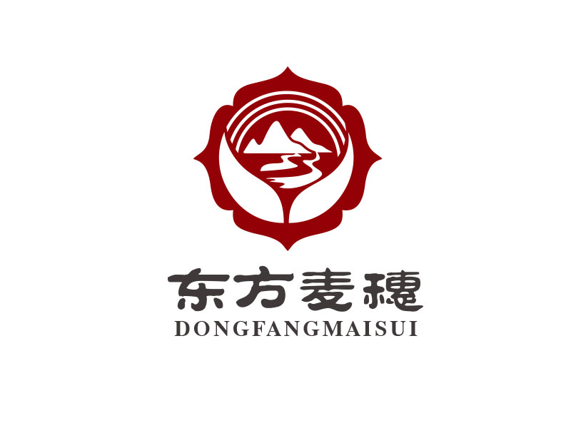 朱紅娟的白酒品牌，東方麥穗logo設(shè)計(jì)