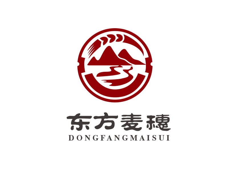 朱紅娟的白酒品牌，東方麥穗logo設(shè)計(jì)