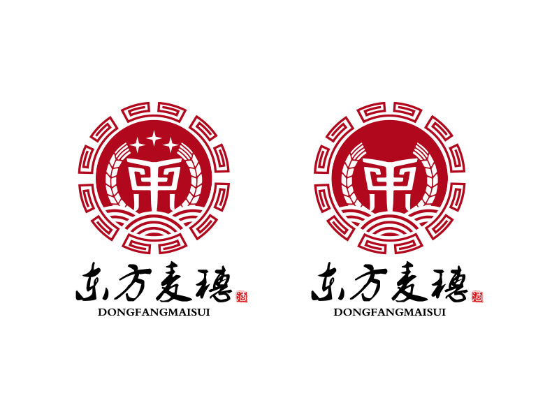 秦光華的白酒品牌，東方麥穗logo設(shè)計(jì)